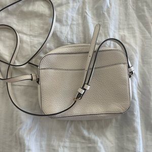 Coach White Leather Mini Camera Bag